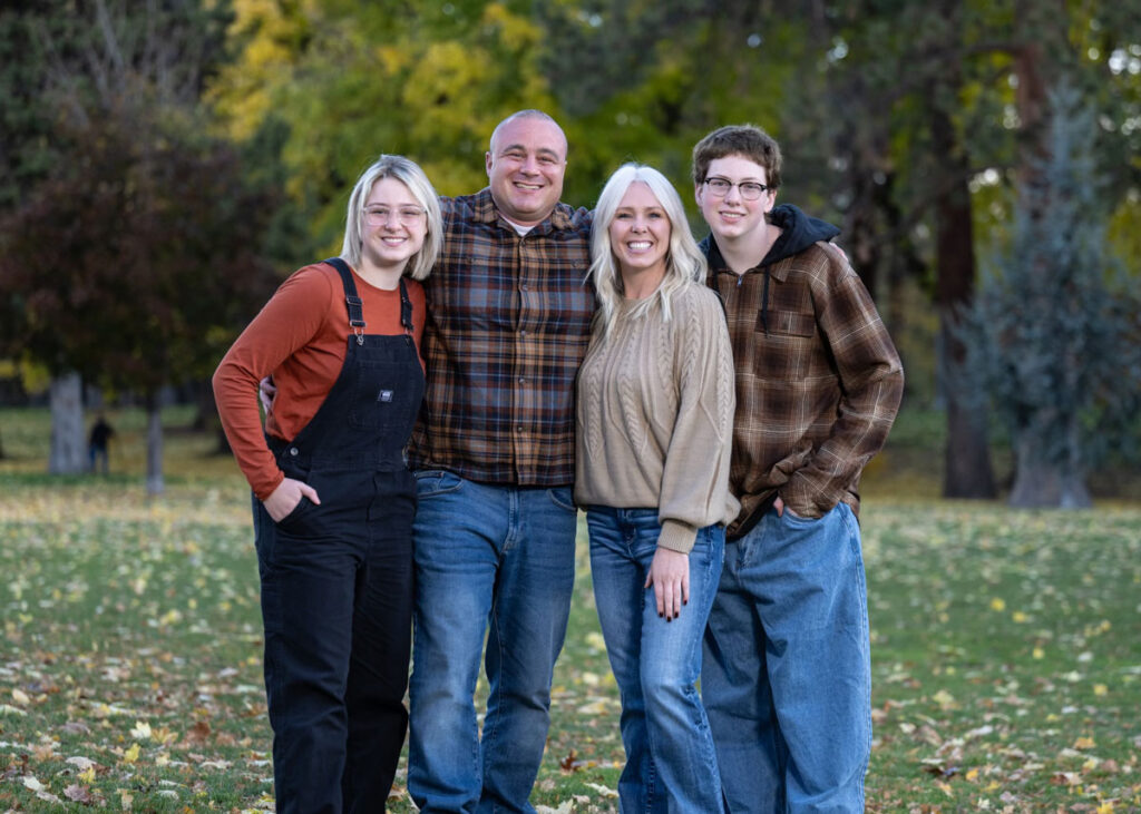 David Keyte and Molly McInelly with their family